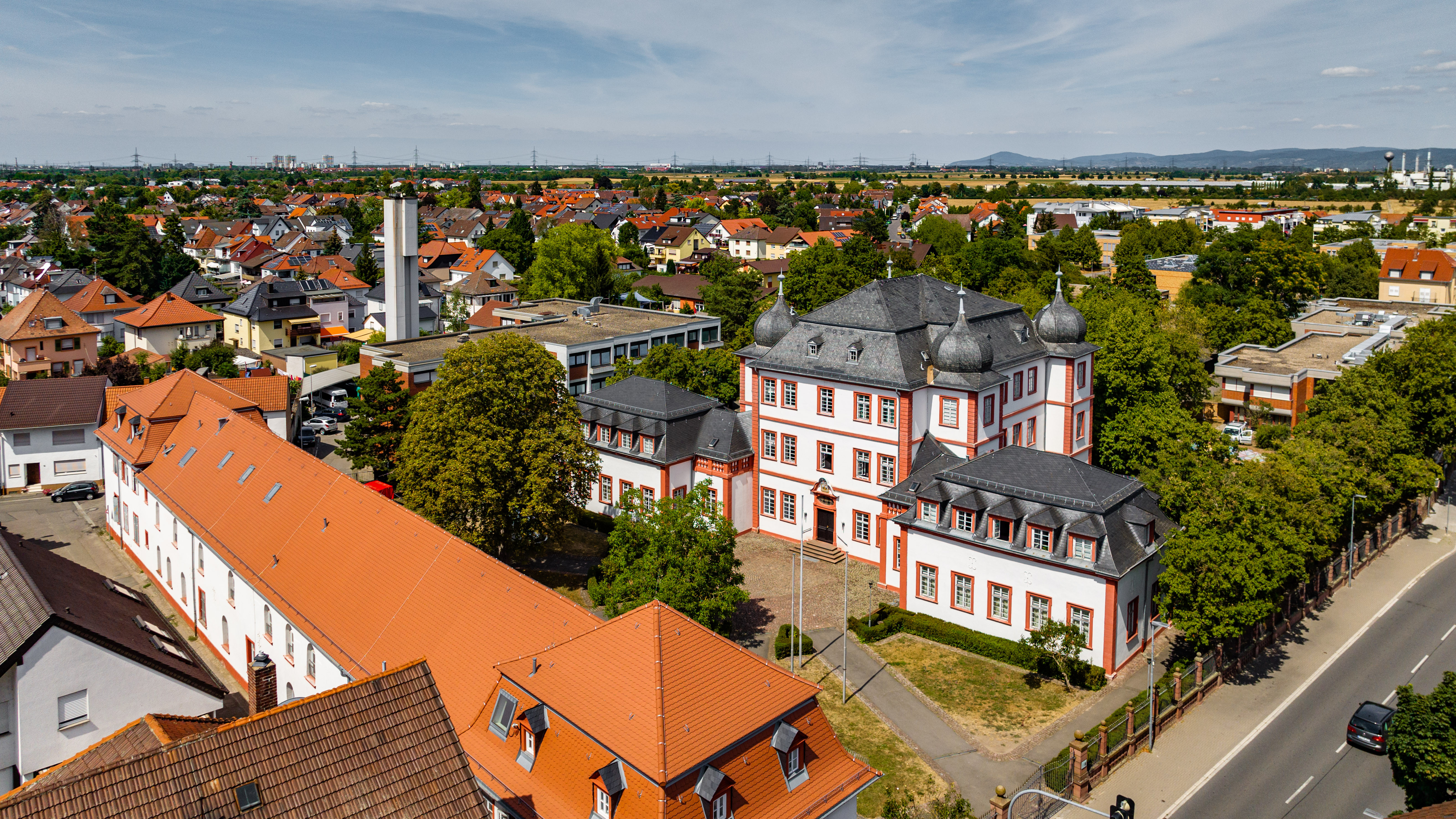 Schloss-Schule Luftbild