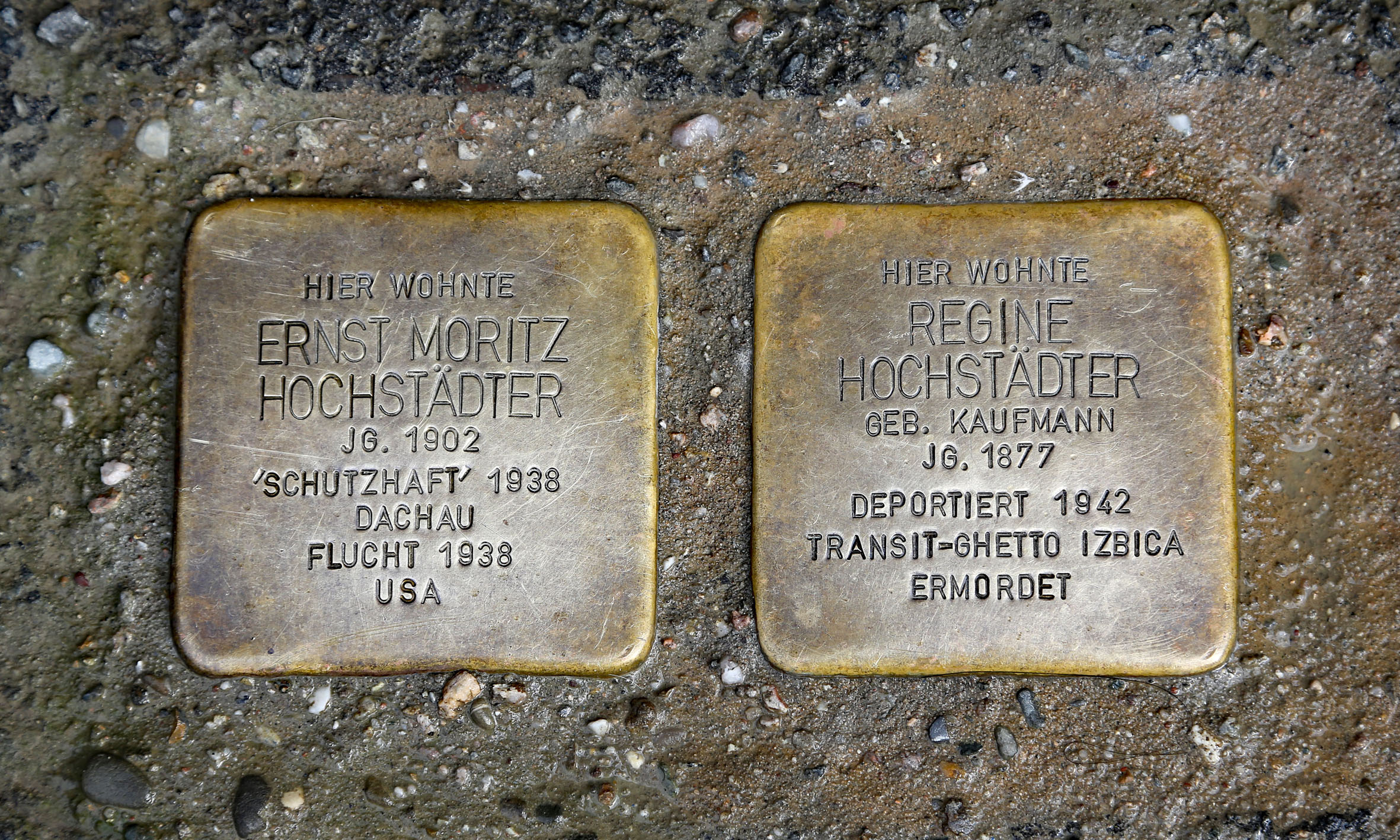 Ernst Moritz und Regine Hochstädter