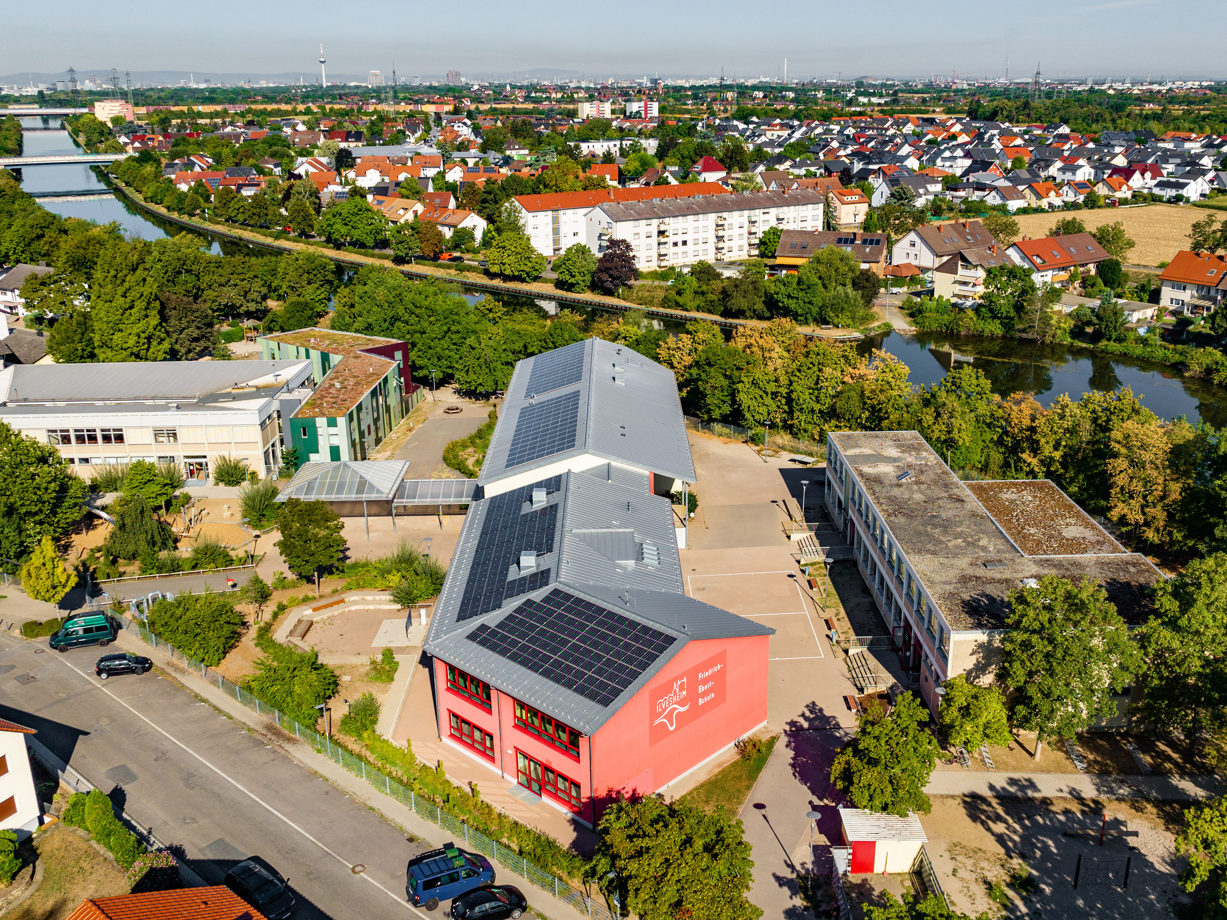 Friedrich-Ebert-Schule Ilvesheim Luftbild
